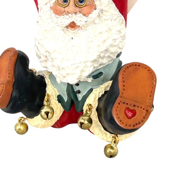 Kurt Adler Santa Santas World Holly Dearies Christmas Ornament with Bells - Picture 7 of 14
